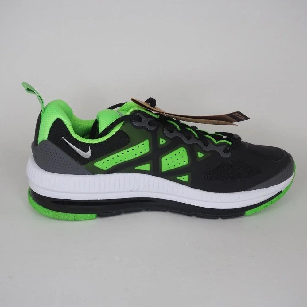 Nike Air Max Genome GS Boys Shoes Running Black Sneakers - Picture 2 of 11